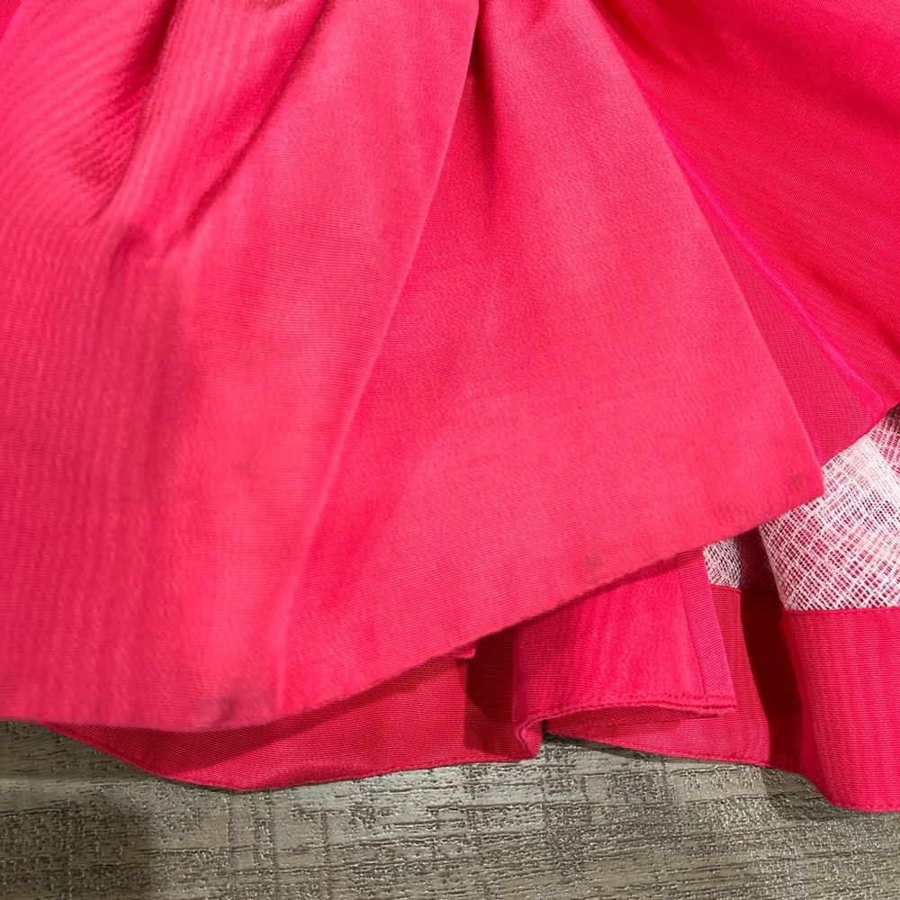 BACH MAI Framboise Volant Moiré Scoop Neck Mini Dress - Picture 5 of 10